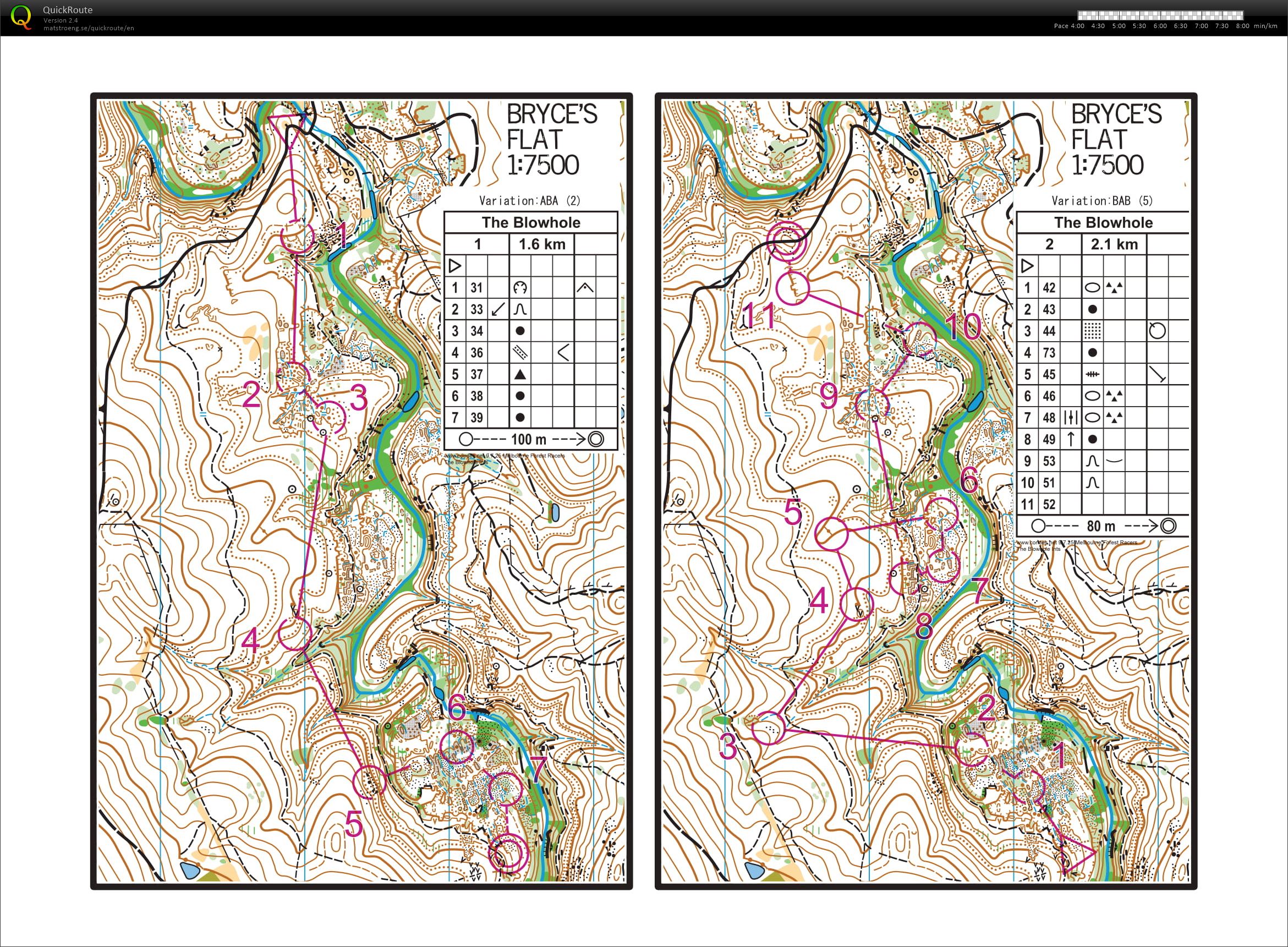 Blowhole mass start intervals (1-2) (14/05/2020)