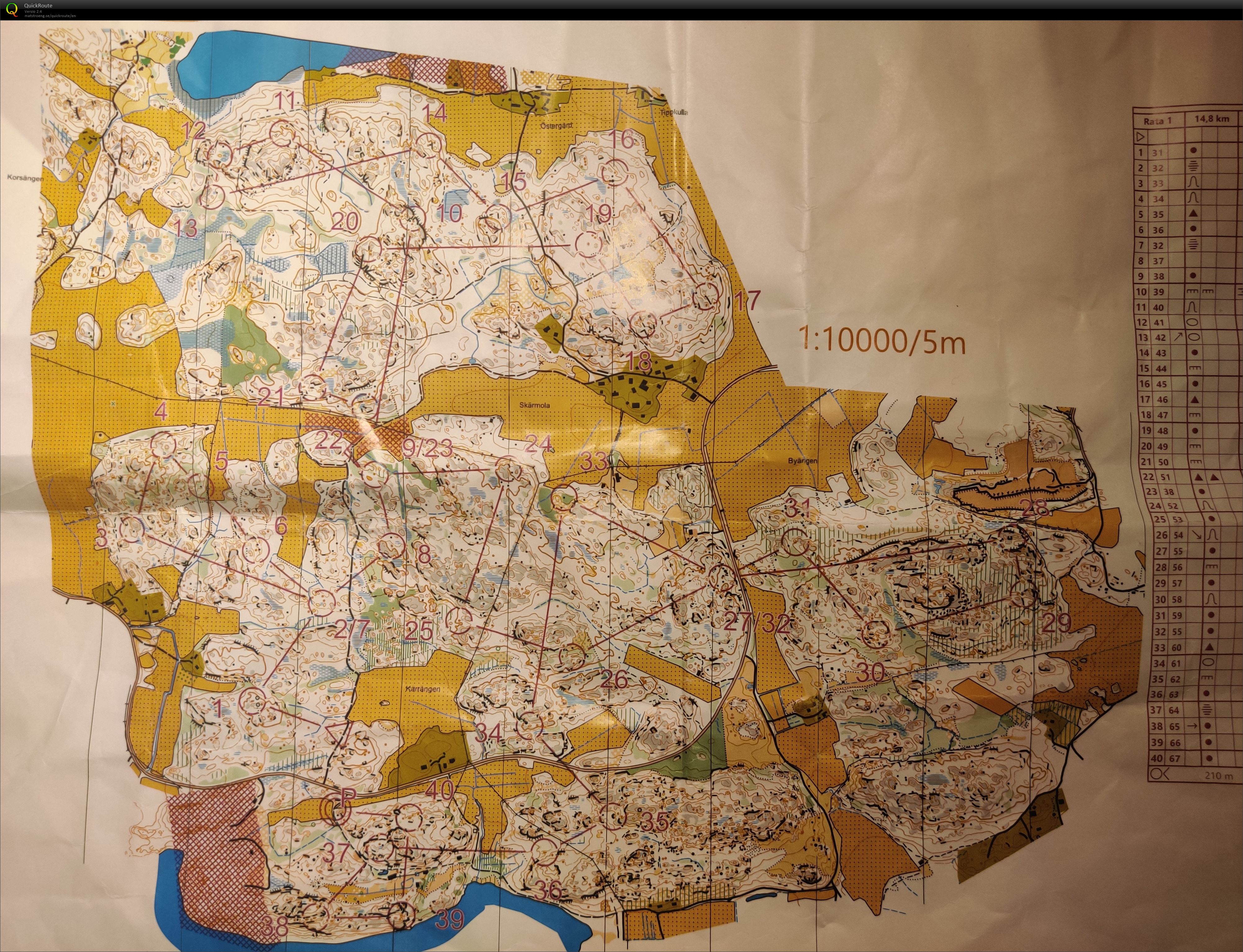 Pitkä suunnistus 22.3. (22-03-2020)