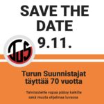 Turun Suunnistajat täyttää 70v. Tule mukaan juhlimaan Talvirasteille 9.11.